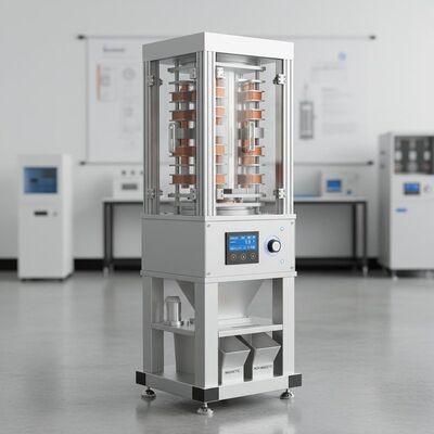 Вертикальный сепаратор с высоким градиентом магнитного поля, отличающийся высокой магнитной силой и высокой напряженностью магнитного поля для сортировки материалов