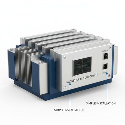 Высокоградиентный магнитный сепаратор с высокой магнитной силой, обеспечивающий равномерное распределение магнитного поля и простую установку для промышленного применения