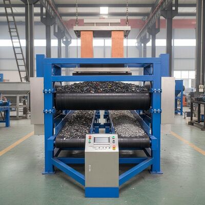 Автоматический электромагнитный сепаратор для отделения железных металлов от неметаллических материалов в промышленности