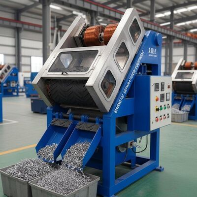 Автоматический электромагнитный сепаратор с регулируемым напряжением для отделения черных металлов и немагнитных материалов, оборудование для магнитной сепарации