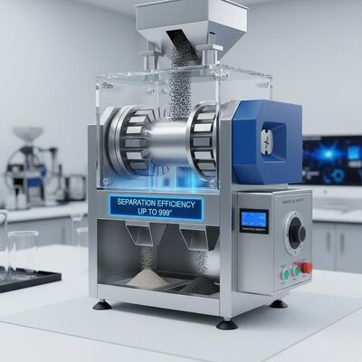 Эффективность сепарации до 99% Сухой магнитный сепаратор с высокой интенсивностью магнитного поля для производительности