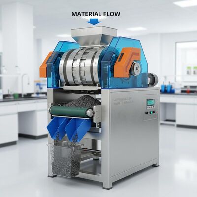 Настраиваемый сухой магнитный сепаратор, оснащенный сильным магнитным полем, обеспечивающий магнитную сепарацию и транспортировку материалов