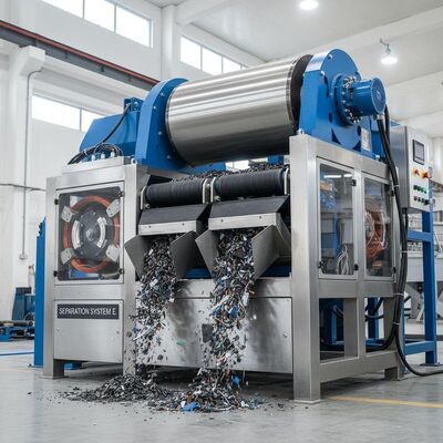 Разделение черных металлов от неметаллических материалов Электромагнитный сепаратор с автоматическим режимом работы и методом изоляции E для сортировки